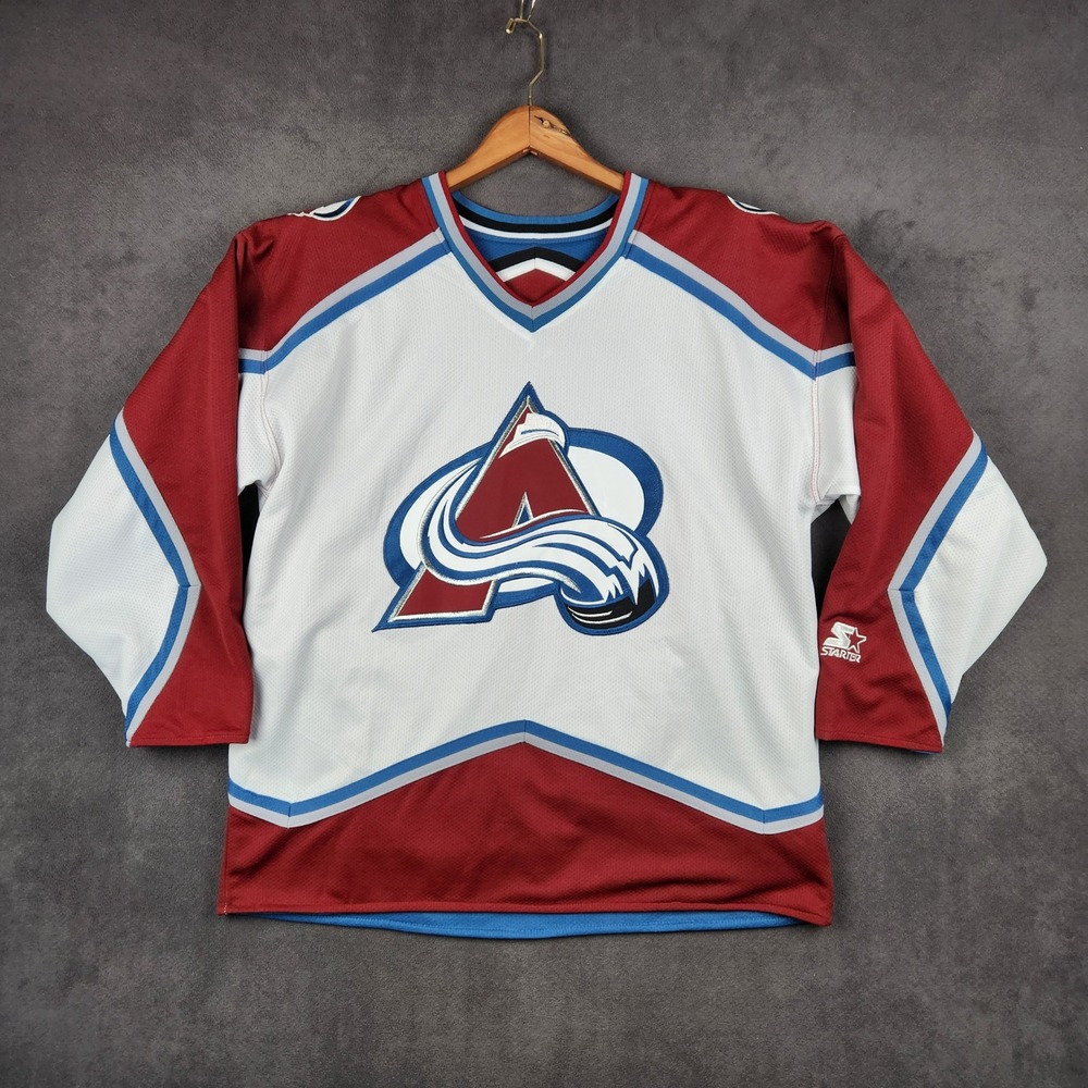 Vintage Colorado Avalanche Reversible Starter Hockey Jersey Mens XL NHL 90s